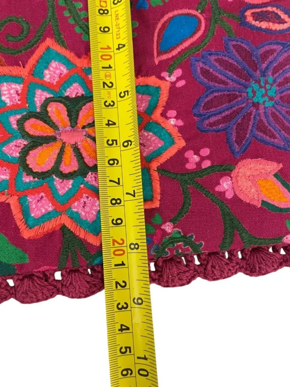 Zara Womens Purse Top Handle Bag Fuchsia Pink Embroidered Floral 4751/018 NWT